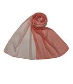 Cotton Twin Colour Shaded  Stole ( Orange Size 75 x 185 CM )