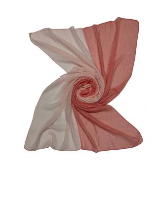 Cotton Twin Colour Shaded  Stole ( Orange Size 75 x 185 CM ) 2