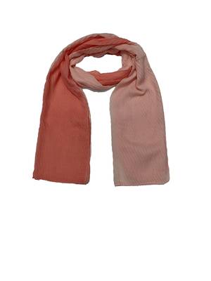 Cotton Twin Colour Shaded  Stole ( Orange Size 75 x 185 CM ) 3