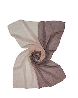 Cotton Twin Colour Shaded  Stole ( PurpleSize 75 x 185 CM ) 2