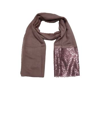 Cotton  Sequence Design Stole ( PurpleSize 75 x 185 CM ) 3