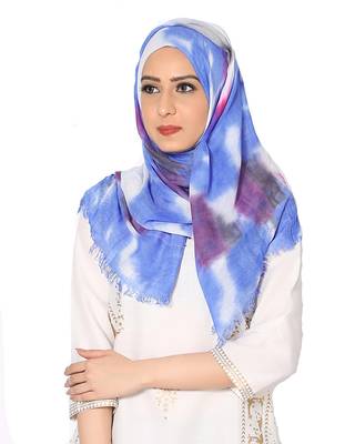 Cotton TIEDYE Scarf ( BlueSize 75 x 185 CM ) 1