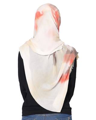 Cotton TIEDYE Scarf ( Cream Size 75 x 185 CM ) 3