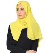 Malaysian Chiffon Scarf( Fluorescent Green Size 75 x 185 CM )