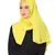 Malaysian Chiffon Scarf( Fluorescent Green Size 75 x 185 CM )