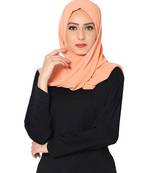 Malaysian Chiffon Scarf ( Light Orange Size 75 x 185 CM )