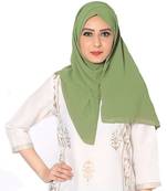 Malaysian Chiffon Scarf ( Green Size 75 x 185 CM )