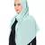 Malaysian Chiffon Scarf ( Sea Blue Size 75 x 185 CM )