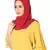Malaysian Chiffon Scarf( Dark Maroon Size 75 x 185 CM )