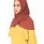 Plain Malaysian Chiffon Scarf ( Maroon Size 75 x 185 CM )