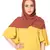 Plain Malaysian Chiffon Scarf ( Maroon Size 75 x 185 CM )