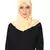 Plain Malaysian Chiffon Scarf ( Cream Size 75 x 185 CM )
