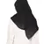 Plain Malaysian Chiffon Scarf ( Black Size 75 x 185 CM )