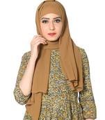Plain Malaysian Chiffon Scarf ( Brown Size 75 x 185 CM )
