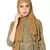Plain Malaysian Chiffon Scarf ( Brown Size 75 x 185 CM )