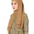 Plain Malaysian Chiffon Scarf ( Brown Size 75 x 185 CM )