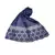 Big Star Design On NetWith Diamonds and Moti Studed Cotton Box Checkered  Scarf ( Dark Blue Size 75 x 185 CM )