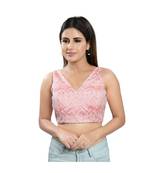 Women's Art Silk Sleeveless Saree Blouse