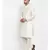 Men Cream Silk Kurta with Churidar