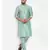 Men Sea Green Silk Kurta with Churidar