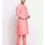 Men Silk Pink Kurta & Churidar Set