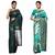 Awesome Green And Rama Color Weaving silk blend banarasi Saree Combo With Blouse