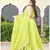 Green embroidered cotton silk stitched lehenga