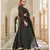 Black embroidered cotton silk stitched lehenga