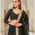 Black embroidered cotton silk stitched lehenga