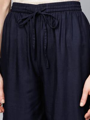 Grey printed cotton palazzo-kurta 4