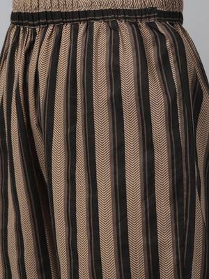 Black printed cotton kurta-suits 4