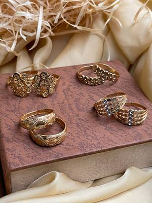 Dailywear Adjustable Beautiful Toe Rings 1