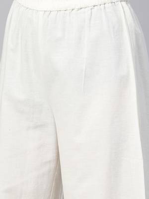 Blue plain cotton kurta-suits 4