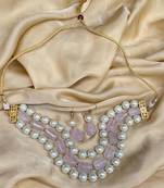 Jaipur Baby Pink Pearl Stone Choker