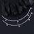SILVER SHINE Silver Plated Multi Color Diamond Ghungroo Payal  Anklet for Women And Girl