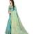 aqua blue Kanjeevaram Silk  saree with blouse piece
