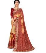 Embroidered Bandhani Moss Chiffon Sareebandhani-sarees-bandhej