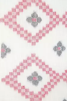 PinkLoom Women's white hand woven cotton sarees With Blouse