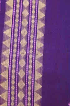 PinkLoom Women's red hand woven cotton silk sarees With Blouse