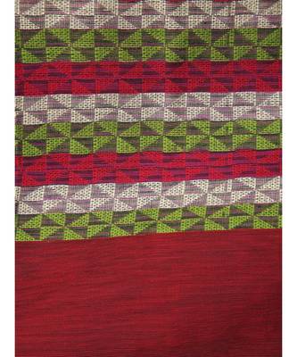 PinkLoom Women's multicolor hand woven cotton silk sarees With Blouse 4