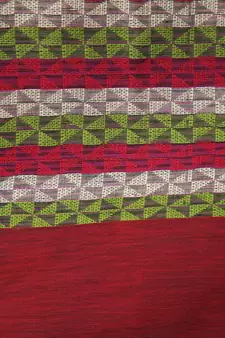 PinkLoom Women's multicolor hand woven cotton silk sarees With Blouse