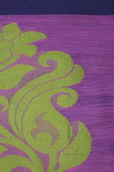 PinkLoom Women's multicolor hand woven cotton silk sarees With Blouse