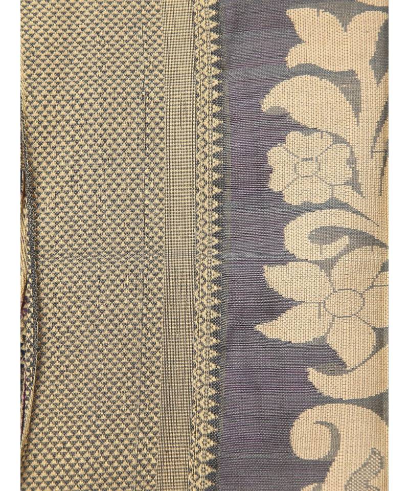 PinkLoom Women's multicolor hand woven cotton silk sarees With Blouse