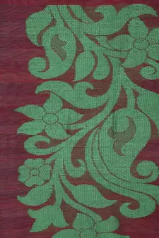 PinkLoom Women's multicolor hand woven cotton silk sarees With Blouse