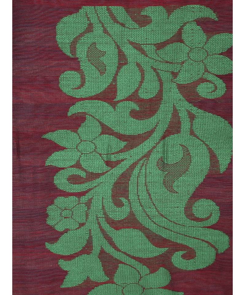 PinkLoom Women's multicolor hand woven cotton silk sarees With Blouse