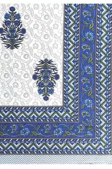 Rajasthani Traditional Jaipuri Pure Cotton King Size Double Bedsheet With 2 Pillow Covers Sets