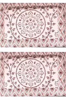 Rajasthani Traditional Jaipuri Pure Cotton King Size Double Bedsheet With 2 Pillow Covers Sets
