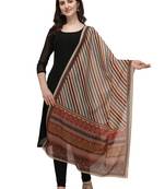 Nimidiya Cotton Blend Striped Women Dupatta