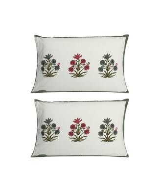 Rajasthani Traditional Jaipuri Pure Cotton King Size Double Bedsheet With 2 Pillow Covers Sets 2