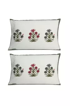 Rajasthani Traditional Jaipuri Pure Cotton King Size Double Bedsheet With 2 Pillow Covers Sets